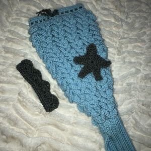 Knit Merman tail and crown